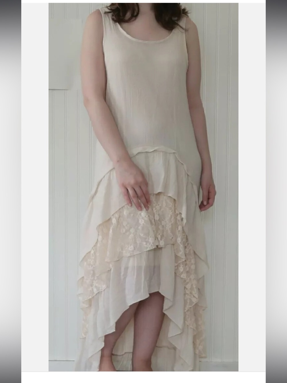 Bohemian Maxi Dress High Low Hem